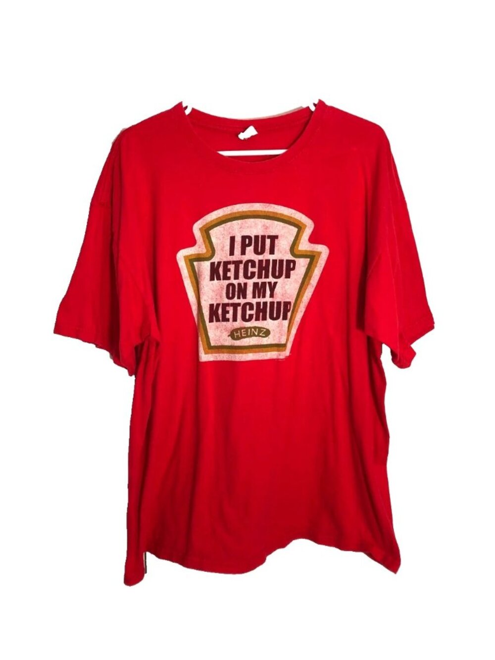 Heinz Ketchup Red Anvil 2X Pre Shrunk T Shirt Pre-Owned VGC